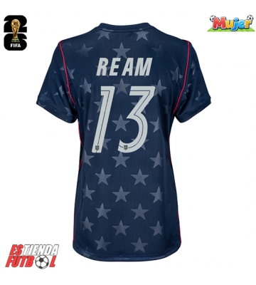Estados Unidos Tim Ream #13 Segunda Equipación Mujer Mundial 2026 Manga Corta
